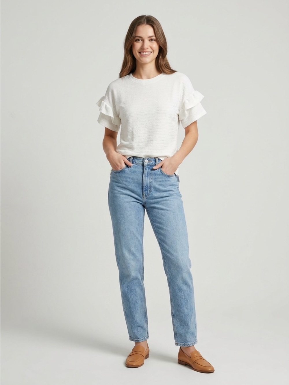 French Connection | Causal Flutter Sleeve Top